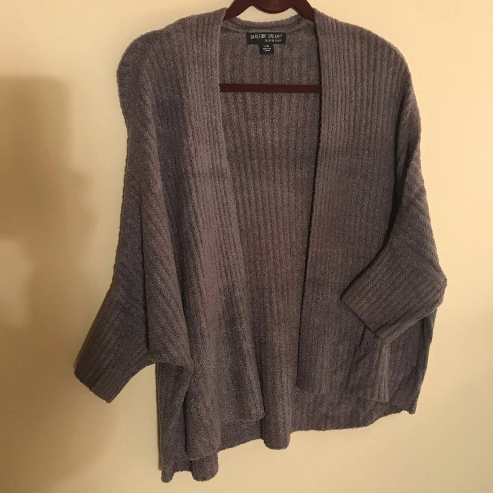 Barefoot Dreams CozyChic Lite Ribbed Shrug Cardi Size Large/XL